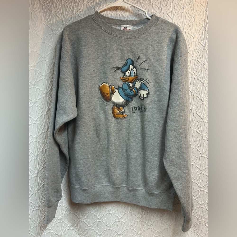 The Disney Store Medium Donald Duck Sweatshirt